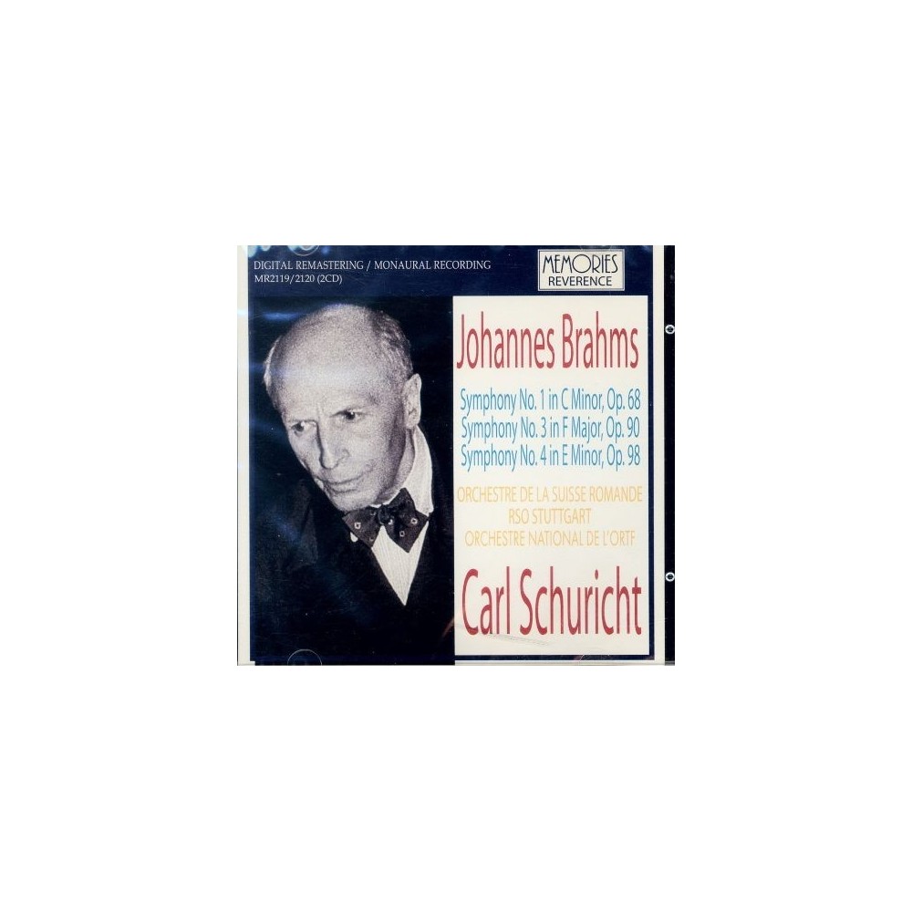 BRAHMS - Schuricht - Symphonie n°1 pour orchestre en do mineur op.68..